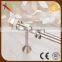 Indoor/outdoor extendable curtain rod/pole sets