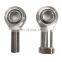 M12X1.75  male and female thread SSA12T/K SSI12T/K self-lubricating stainless steel rod end bearing