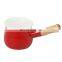 Japanese Blue Hot Sale New Metal Enamel Roast Milk Pot With Enamel Coating
