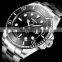 Nibosi  Automatic Men's Mechanical watch green water ghost waterproof luminous calendar steel strap watch  2395