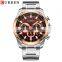 CURREN Waterproof Quartz Steel Band Men's Watch Multi-function Calendar Six-hand Men's Watch