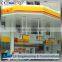 Prefabricated stainless steel civil engineering for gas station canopy