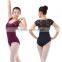 New Sexy Lace Sleeve and Back Ballet Leotard and Soft Cotton Lycra Dance Performance Leotard