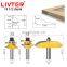 LIVTER Fillet Tenon + Side R Door Knife 1-2 handle Tungsten Carbide Wood Router Bit Set for WoodWorking