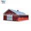 Multi Span  Galvanized  Prefab Building Flat Roof Steel Structure Light Steel