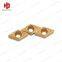 DCMT11T308-HQ Carbide Turning Insert with CVD Yellow Coated for Steel