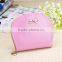 Stock Wholesale Orange Fuschia Pink Yellow Pantent PU Women Lady Fermale Coin Wallet