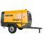 Industrial Heavy Duty 185 350 375 390 450 750 cfm Portable Mobile Movable Diesel Engine Screw Air Compressor For Mining