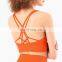 Oem High Impact Cross Back Sports Bras Women Long Line Shockproof Yoga Wrokout Tank Tops