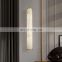 Creative indoor living room bedroom brass wall light modern alabaster led wall lamp
