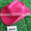 Hot sale straw hat cheap cowboy hats for promotional