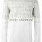 OEM mens patchwork custom lightweight cotton plain sweatshirt without hood