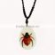 2016 Hot-selling lovely gifts resin necklace with real insect scorpion