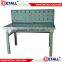 Garage steel workbench with heavy duty support