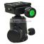 camera tripod ball head gimbal lock hydraulic damping micro-benchmark
