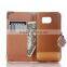 Factory Stock Diamond Leather Wallet For Samsung Galaxy S6