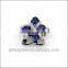 925 Stering Silver Created Blue Sapphire Set Gemstone Jewelry Hong Kong Wholesale