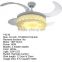 White Sakura 42inch Copper Motor Ceiling Fan With Wall Remote