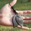 Fashion Cool Rock Leather Key Chain Keychains Big O-ring Metal Leaf Genuine Leather Keychains