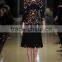 2015 Hot Selling Fashion Lace Knee-length Embroidery Elegant Plus Size Dresses for Women