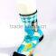 3D Digital Print Sublimation Polyester Strip Socks Sublimated Socks