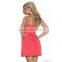 Womens Sexy Dresses Party Night Club Short Bule Mini Pleated Dress Summer Sleeveless Spaghetti Strap Dresses