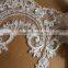 2015 new popular wedding dress bridal alencon sequins lace trim