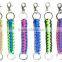 High Quality Polychrome Cord Metal Climbing Hook Keychain for Sale