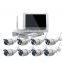 4ch home monitor wireless surveillance kit cctv system camera kit