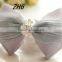 Chiffon ribbons rhinestone hair bows wholesale for girls