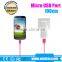 colorful flat 1M micro usb data cable, Micro USB Cable for Samsung charge