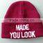 New 2016 100% acrylic jacquard knitted winter beanies hat
