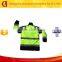 Fluorescent Green Safety Working Jacket with Reflective Tapes