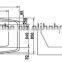 SUNZOOM UPC/cUPC certified free standing corner bathtub, best acrylic bathtub, bathtub kit
