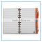 Promotional advertising customized spiral eco notebook with pen attached