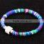 Newest Lady Bangle Cotton Cord Wrap Wristband Cuff Punk Magnetic Buckle Bracelet