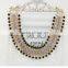  Best Sale Latest Popular Elegant Bright Fluorescent Color Crystal and Resin Alloy Charm& Statement Necklace in Stock