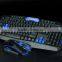 2.4G Wireless Ergonomic Usb Gaming Keyboard & 6 Buttons Optical Mouse Set