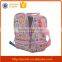 Fashion floral print cooler backpack with bottom compartment