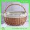 Factory wholesale cheap oval natural Wicker baguette basket /Washable bread basket with handle & fabric liner