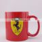 High quality red Ceramic cups / mugs, Customized ceramic coffee mugs, Desk mugs, Drinking mugs, PTM1263