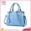China new fashion design women leather handbag with long shoulder strap