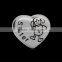 Wholesale 14 Styles 11*12mm 316L Stainless Steel Family Charms Heart Shape European Beads DIY Jewelry Findings SEB-LG136