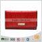 CWLJW5023A001 Europe Hot Sale Elegance Red Genuine Leather Women Wallet Carteras Mujer