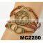 cheap best friend braided leather cord rope evil eye bracelet