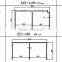 Extruded aluminium profiles sliding door profile upper track C-735