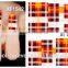 2016 wholesale popular colorful water decals nail art stickers