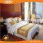 Promotion good quality size of queen hotel bed runner and cushion cover