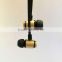 Hot selling super bass stereo metal earphone for smartphone
