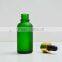 15ml green essential oil glass bottle with cap
